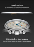 New 40mm Sea-Gull "1963" Official Original Genuine Air Force pilot Manual Wind Chronograph Mechanical watch. Calibre:ST1901. Model: 819.87.1963