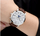 Nesun Luxury Automatic Chrono style Watch with day date month complication. Sapphire crystal
