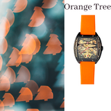 Faioki Tourbillon Style "Orange Tree" Skeleton Automatic watch 45mm long 40mm wide