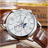 Nesun Luxury Automatic Chrono style Watch with day date month complication. Sapphire crystal