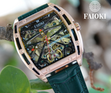 Faioki Tourbillon Style "The Golden Tree" Skeleton Automatic watch 45mm long 40mm wide