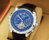 JARAGAR Tourbillon style Automatic Watch with date month Sub-dials. 48mm