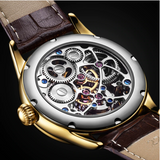 Genuine Tourbillon Watch  with circulating cage,  Swiss design and comes with various dial colours 42mm