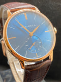 SeaGull manual wind, Ultra thin case, Blue dial with seconds subdial 519.32.6020