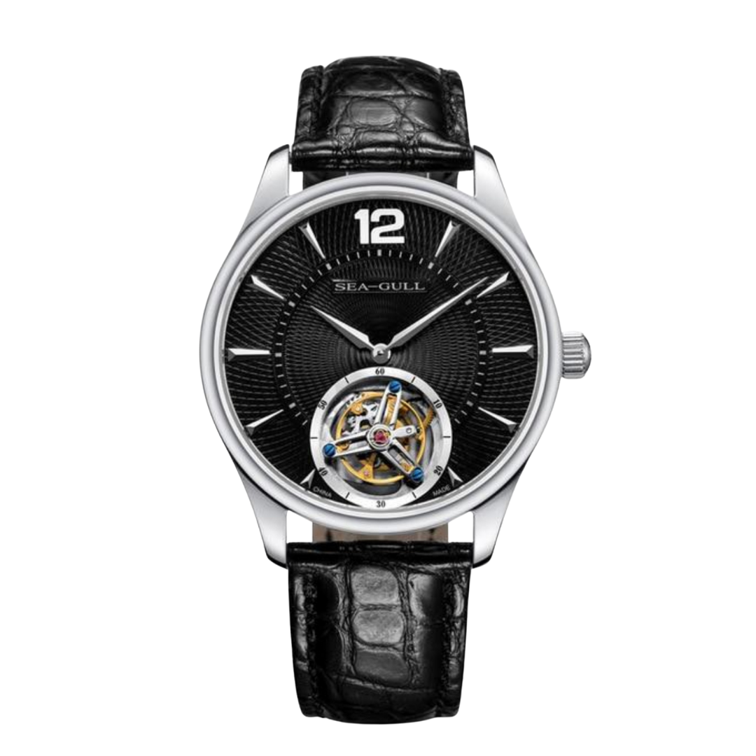 SEA-GULL manual mechanical watch with Tourbillon in white or