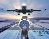 JARAGAR Tourbillon style Automatic Watch with date month Sub-dials. 48mm