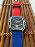 Faioki LIMITED EDITION Tourbillon style "United Faioki" Skeleton Automatic watch 45mm long 40mm wide