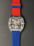 Faioki LIMITED EDITION Tourbillon style "United Faioki" Skeleton Automatic watch 45mm long 40mm wide