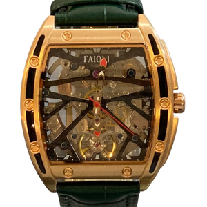 Faioki Tourbillon Style "The Golden Tree" Skeleton Automatic watch 45mm long 40mm wide