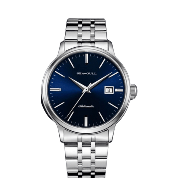 SeaGull Automatic with gorgeous Blue dial and date complication Model number 816.312
