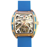 Faioki Tourbillon Style "Turquoise Sea" Skeleton Automatic watch 45mm long 40mm wide