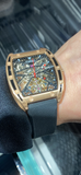 Faioki Tourbillon Style "The Original" Skeleton Automatic watch 45mm long 40mm wide