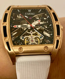 Faioki Tourbillon Style "Tennis Wear" Skeleton Automatic watch 45mm long 40mm wide