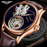 Genuine Tourbillon Luxury Watch with Angelitic figurese. 42mm