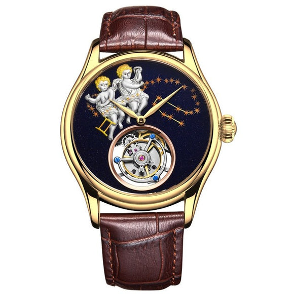 Genuine Tourbillon Luxury Watch with Angelitic figurese. 42mm