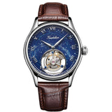Faioki Genuine Tourbillon with exquisite blue dial and the famous Tourbillon cage. 42mm