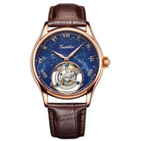 Faioki Genuine Tourbillon with exquisite blue dial and the famous Tourbillon cage. 42mm