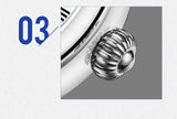 Sea-Gull Automatic with dual time. Six o'clock Flywheel complication 50m Calibre ST2510 Model :819.11.6041