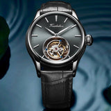 Genuine Tourbillon Watch  with circulating cage,  Swiss design and comes with various dial colours 42mm
