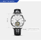 SEA-GULL manual mechanical watch with Tourbillon in white or black dial  Calibre : ST8240  Model : 818.27.8810 (Black) 818.17.8810 (White)