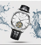 SEA-GULL manual mechanical watch with Tourbillon in white or black dial  Calibre : ST8240  Model : 818.27.8810 (Black) 818.17.8810 (White)