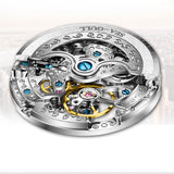 SEA-GULL manual mechanical watch with Tourbillon in floral design Calibre : ST8000 Model : 713.18.8100L (white dial) 713.38.8100L (blue dial)