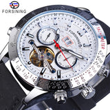FORSINING Automatic Tourbillon style with day date month. Model : GMT1170-3