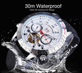 FORSINING Automatic Tourbillon style with day date month. Model : GMT1170-3