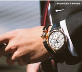 BORMAN automatic watch with Day, Date Month. Model: BORMAN14008