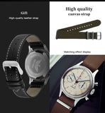 Sea-Gull "1963" Official Original Genuine Air Force pilot Manual Wind Chronograph Mechanical watch. Calibre:ST1901. Model: D304 1963