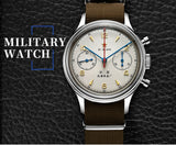 Sea-Gull "1963" Official Original Genuine Air Force pilot Manual Wind Chronograph Mechanical watch. Calibre:ST1901. Model: D304 1963