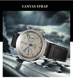 Sea-Gull "1963" Official Original Genuine Air Force pilot Manual Wind Chronograph Mechanical watch. Calibre:ST1901. Model: D304 1963