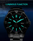 SEA-GULL official Ocean Star 200m with  date complication. 43.5mm Calibre : ST2130 Model : 816523 blue and black