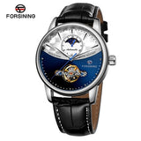 FORSINING Unique and yet classic Tourbillon style Automatic watch with Sunmoon