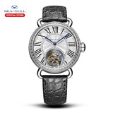 SEA-GULL manual mechanical watch with Tourbillon complication with Roman numerals Calibre : ST8000 Model : 818.11.6036 (White) and 718.11.6032L( Blue)