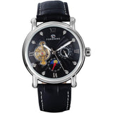 FORSINING Classic Tourbillon  style watch with Sunmoon and leather strap.  42mm