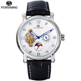 FORSINING Classic Tourbillon  style watch with Sunmoon and leather strap.  42mm