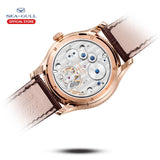Sea-Gull manual-wind mechanical watch with Tourbillon Sun Moon and date complication. Calibre: ST8007 Model:518.937