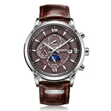 Nesun Luxury Automatic Chrono style Watch with day date month complication. Sapphire crystal