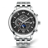 Nesun Luxury Automatic Chrono style Watch with day date month complication. Sapphire crystal