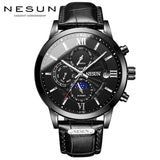 Nesun Luxury Automatic Chrono style Watch with day date month complication. Sapphire crystal