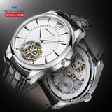 SEA-GULL manual mechanical watch with Tourbillon in white or black dial  Calibre : ST8240  Model : 818.27.8810 (Black) 818.17.8810 (White)