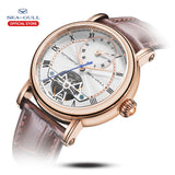 Sea-Gull Automatic with dual time. Six o'clock Flywheel complication 50m Calibre ST2510 Model :819.11.6041