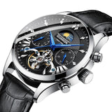 GUANQIN Tourbillon Style Mechanical waterproof watch with moonface and day date. 41mm