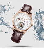 Sea-Gull manual-wind mechanical watch with Tourbillon Sun Moon and date complication. Calibre: ST8007 Model:518.937