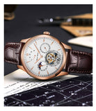 Sea-Gull manual-wind mechanical watch with Tourbillon Sun Moon and date complication. Calibre: ST8007 Model:518.937