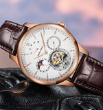 Sea-Gull manual-wind mechanical watch with Tourbillon Sun Moon and date complication. Calibre: ST8007 Model:518.937