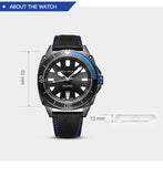 Sea-Gull Automatic with date complication. Luminous hour marker 42mm.  Calibre : ST2130  Model : 831.22.6057H (Blue) 831.22.6058 (Red)