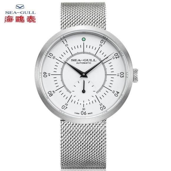 Seagull men's automatic mechanical watch official authentic simple business sapphire watch stainless steel 816.17.6086H