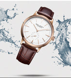 Sea-Gull Automatic waterproof Rose Gold Mechanical watch with seconds sub-dial. Calibre : ST17  Movement : 519.12.6075 (white) 819.22.6075 (Black)